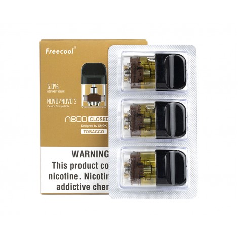 Freecool N800 Closed Pod, Tobacco, 3 Pack