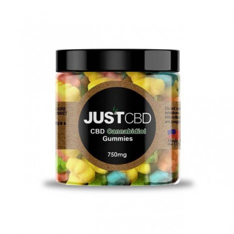 Just CBD, Gummies Sour Bears, 750mg