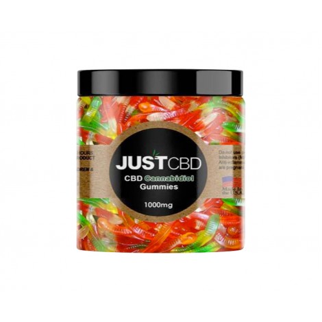 Just CBD, Gummies Worms, 1000mg