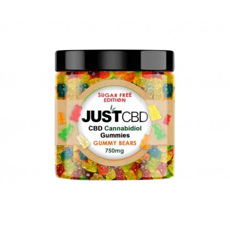 Just CBD, Sugar Free Bears, 750mg