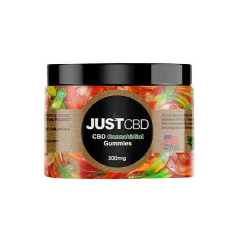 Just CBD, Gummies Worms, 500mg