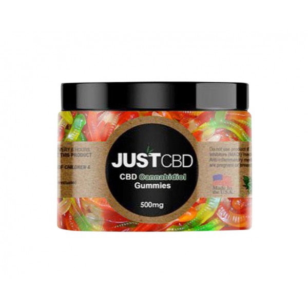 Just CBD, Gummies Worms, 500mg