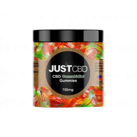 Just CBD, Gummies Worms, 750mg