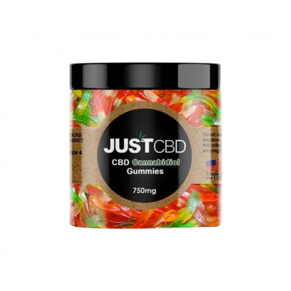 Just CBD, Gummies Worms, 750mg