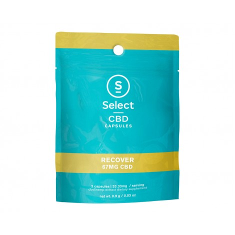 Select CBD 2-Pack Capsules, Recover, 67mg