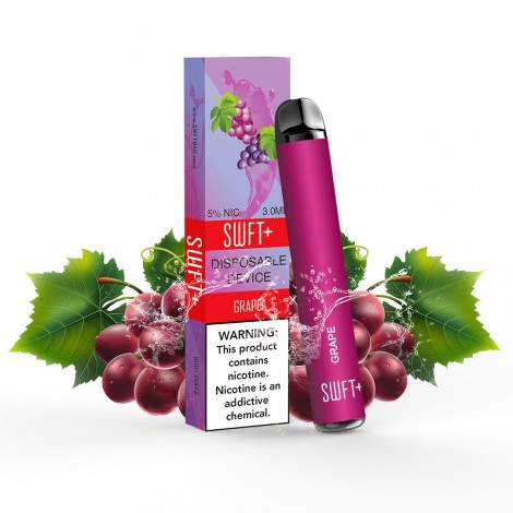 SWFT Plus + Bar 5% Disposable Device, Grape