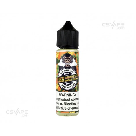 Thr33 Monkeyz sub ohm salts Banana Mango Slushy