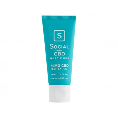 Social CBD, Muscle Rub, 50mg