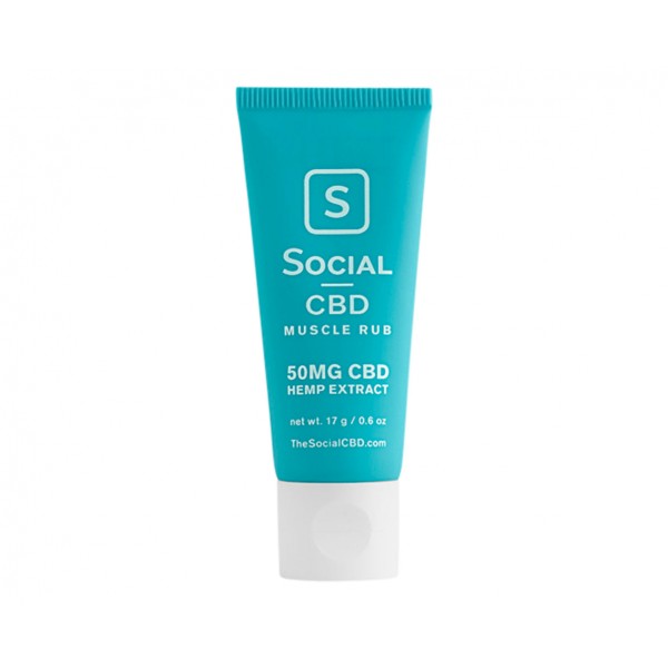 Social CBD, Muscle Rub, 50mg